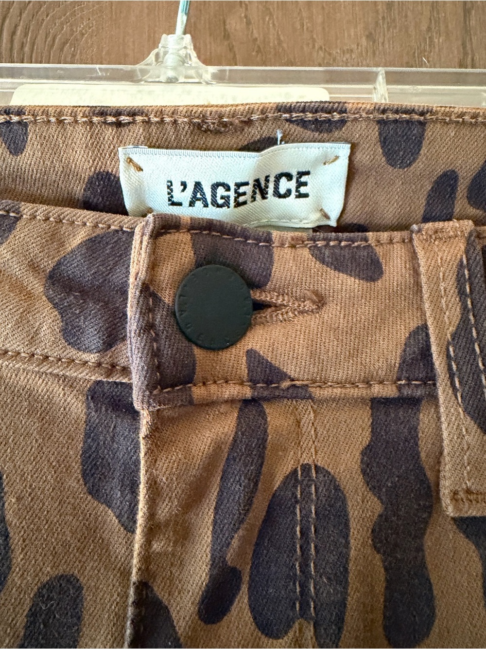 L'Agence Margot High Rise Skinny Jeans - Leopard Print - Size 28 - Picture 3 of 6